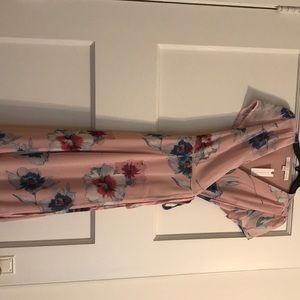 Yumi Kim Floral Print Floor Length Dress